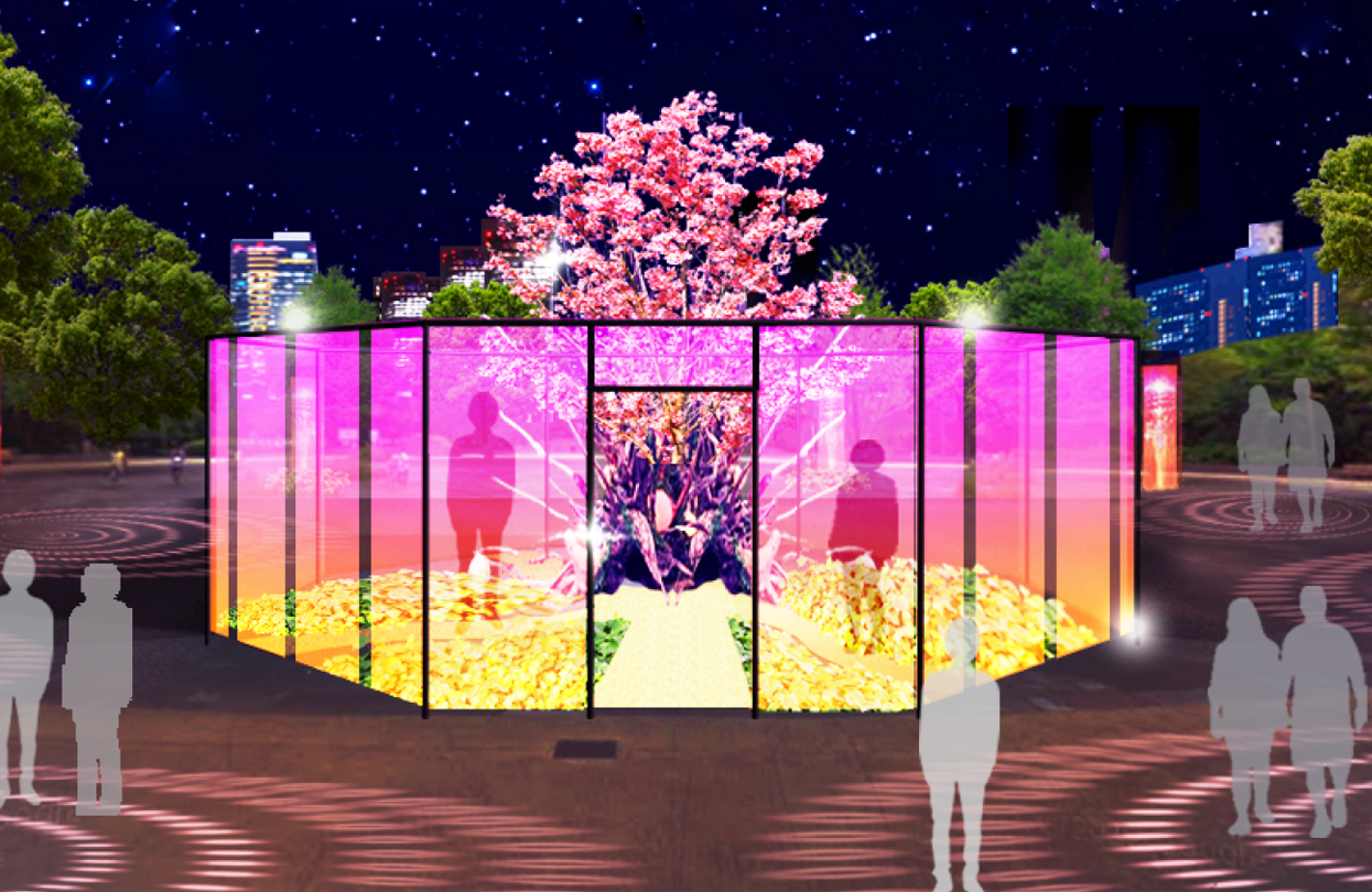 【終了】「花と光のムーブメント」木場公園 木と触れあうボタニカルイルミネーション