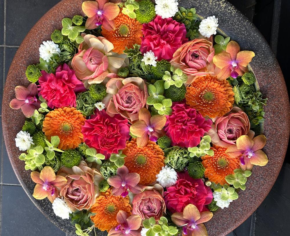 門前茶屋 深川花手水