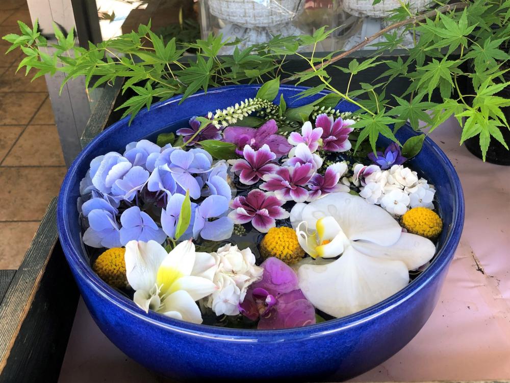 ハナトシ花園 深川花手水