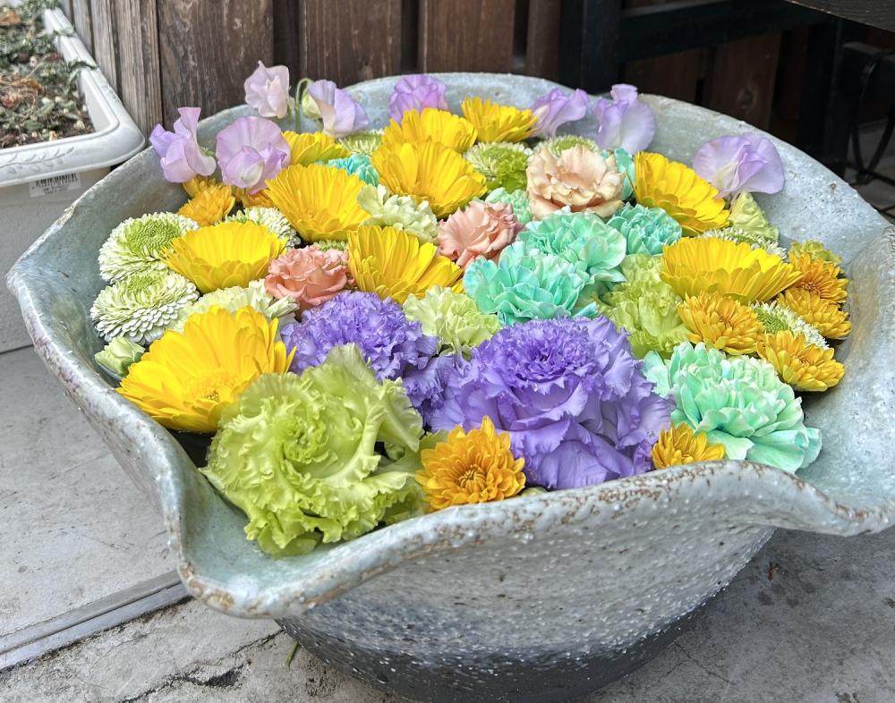竜味 深川花手水