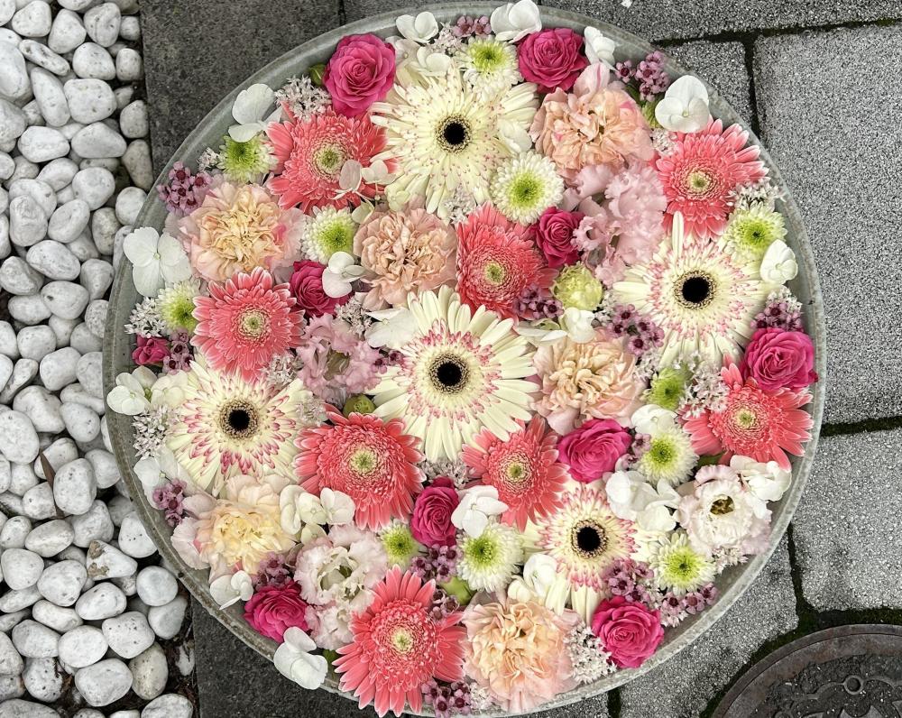  深川花手水