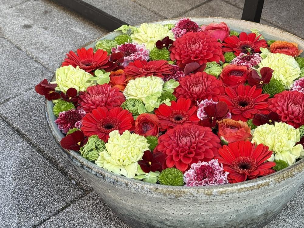  深川花手水