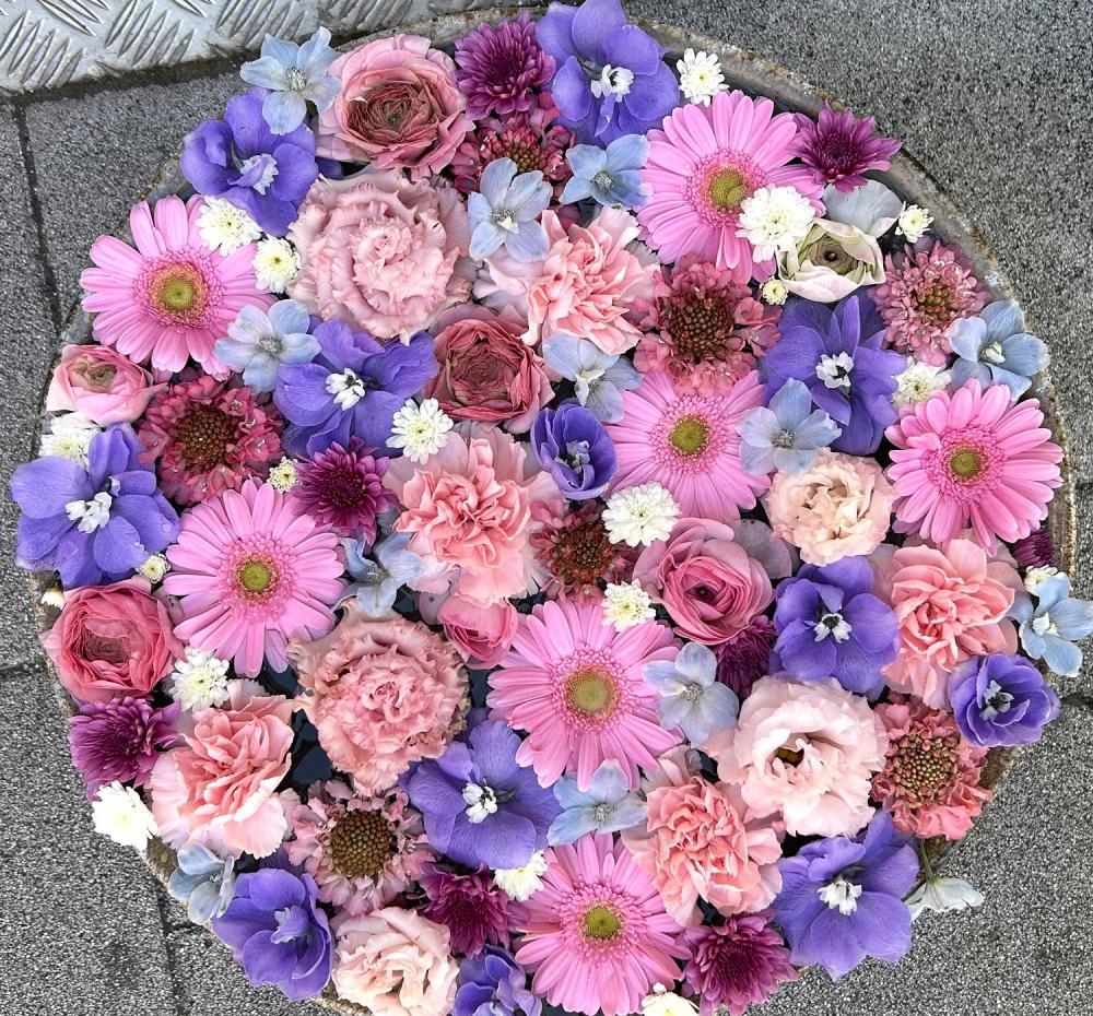  深川花手水