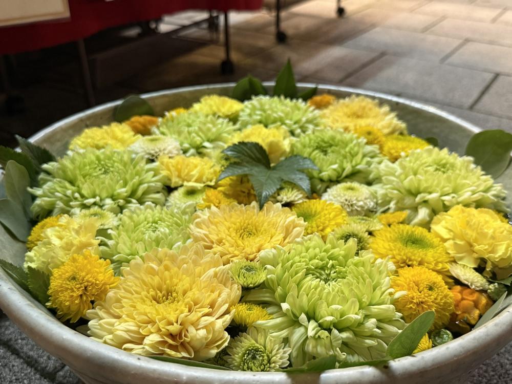  深川花手水