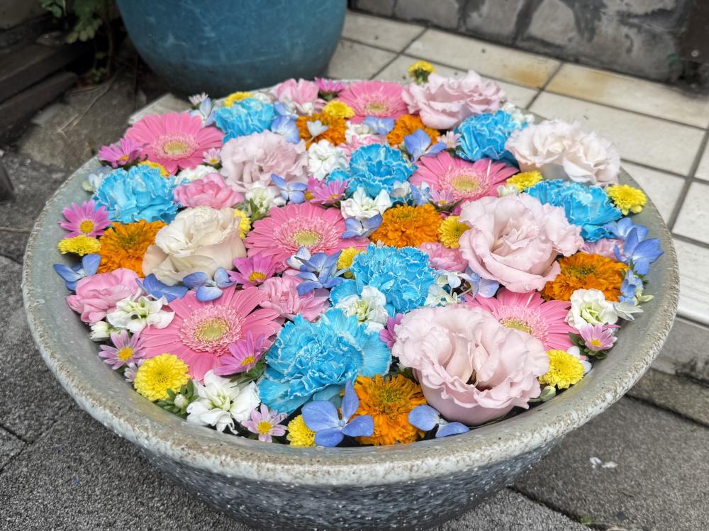  深川花手水